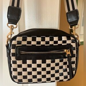 Universal Thread Black and White Checkered Crossbody Bag